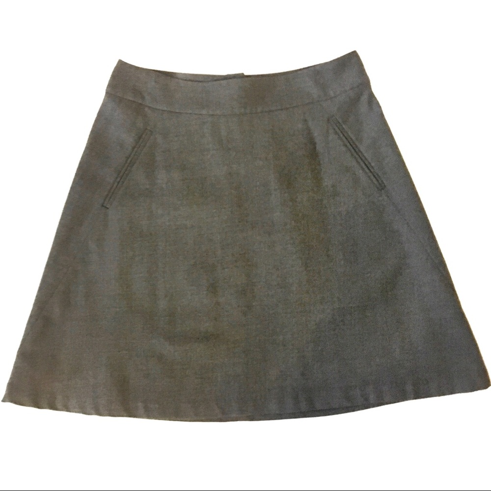 Banana Republic Wool Skirt Lined Stretch Pockets